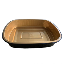 100ml Beautiful Bread baking moulds disposable foil bakeware gold aluminum container with lid for food